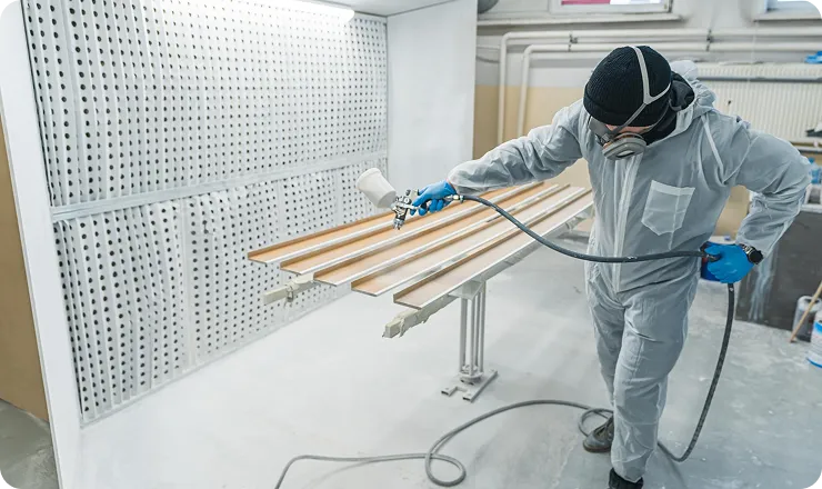 Powder-coated finish